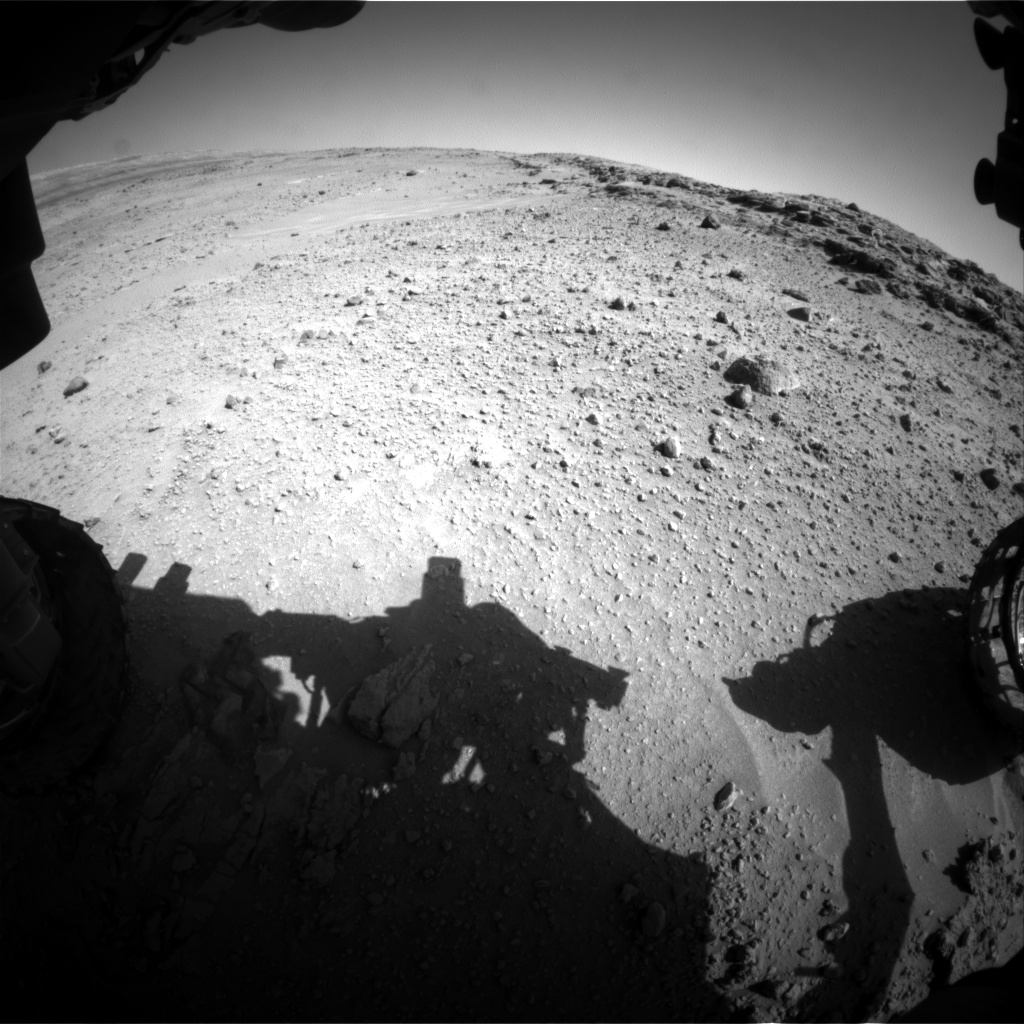 Nasa's Mars rover Curiosity acquired this image using its Front Hazard Avoidance Camera (Front Hazcam) on Sol 553, at drive 0, site number 28