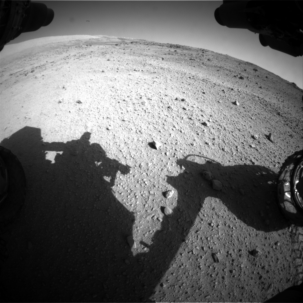 Nasa's Mars rover Curiosity acquired this image using its Front Hazard Avoidance Camera (Front Hazcam) on Sol 553, at drive 264, site number 28