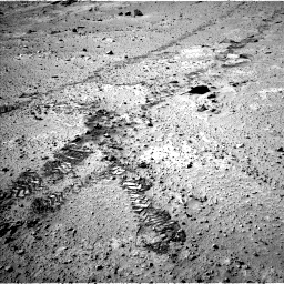 Nasa's Mars rover Curiosity acquired this image using its Left Navigation Camera on Sol 553, at drive 36, site number 28