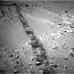 Nasa's Mars rover Curiosity acquired this image using its Left Navigation Camera on Sol 553, at drive 90, site number 28