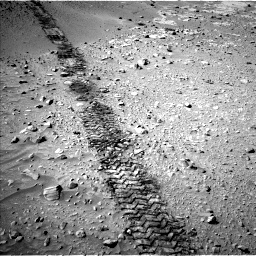 Nasa's Mars rover Curiosity acquired this image using its Left Navigation Camera on Sol 553, at drive 108, site number 28