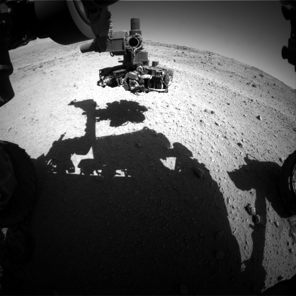 Nasa's Mars rover Curiosity acquired this image using its Front Hazard Avoidance Camera (Front Hazcam) on Sol 554, at drive 280, site number 28
