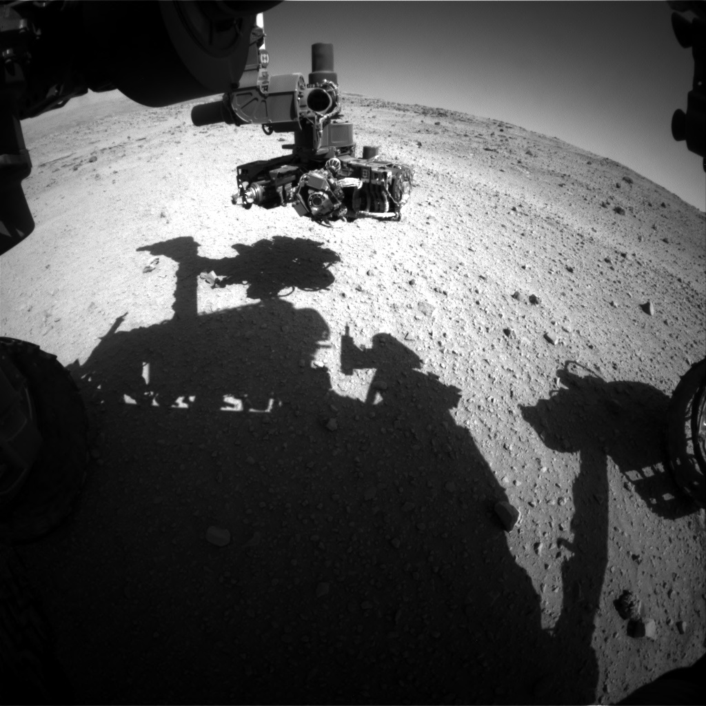 Nasa's Mars rover Curiosity acquired this image using its Front Hazard Avoidance Camera (Front Hazcam) on Sol 554, at drive 286, site number 28
