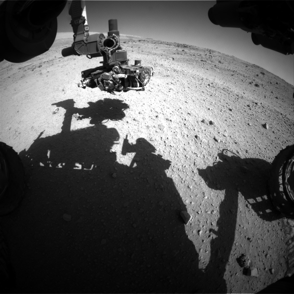 Nasa's Mars rover Curiosity acquired this image using its Front Hazard Avoidance Camera (Front Hazcam) on Sol 554, at drive 286, site number 28
