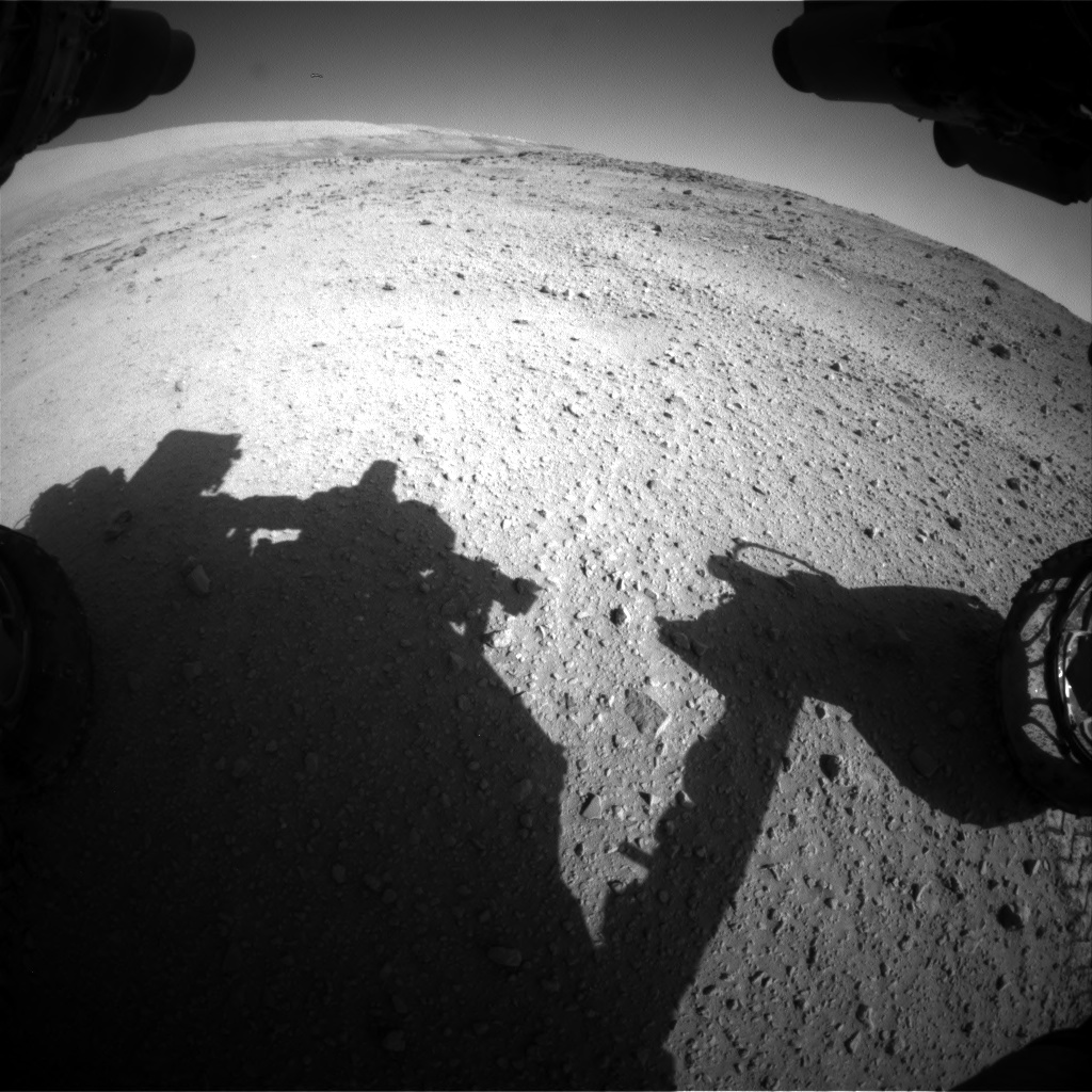 Nasa's Mars rover Curiosity acquired this image using its Front Hazard Avoidance Camera (Front Hazcam) on Sol 554, at drive 298, site number 28