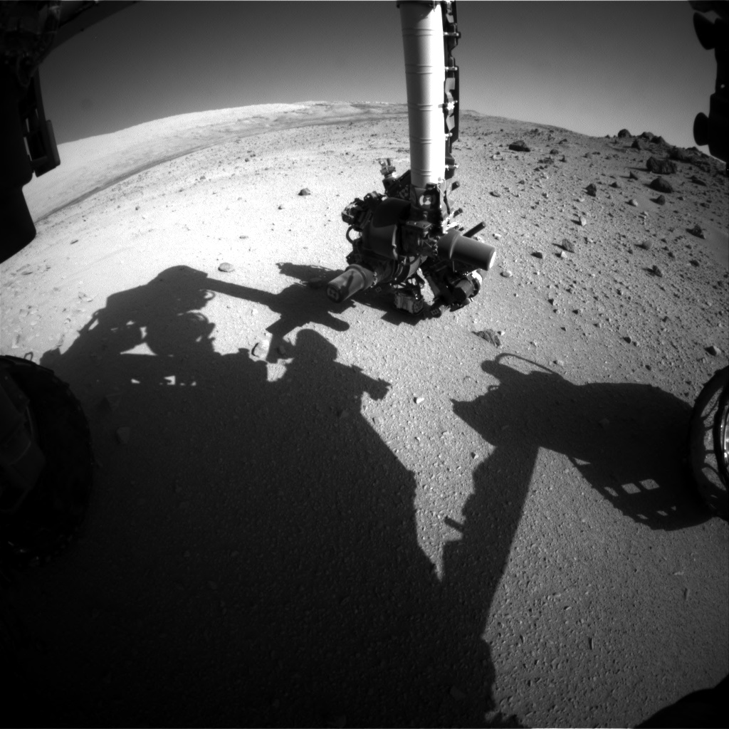 Nasa's Mars rover Curiosity acquired this image using its Front Hazard Avoidance Camera (Front Hazcam) on Sol 558, at drive 634, site number 28