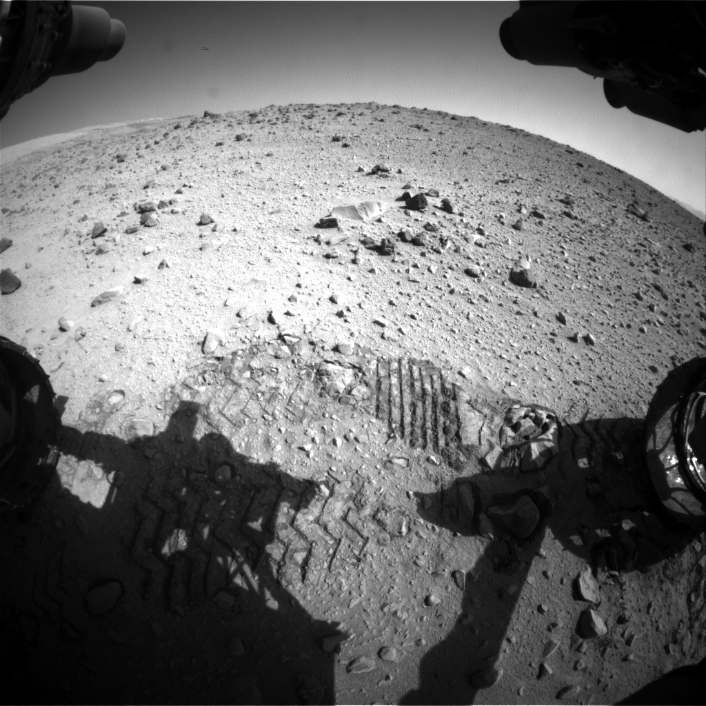 Nasa's Mars rover Curiosity acquired this image using its Front Hazard Avoidance Camera (Front Hazcam) on Sol 559, at drive 914, site number 28