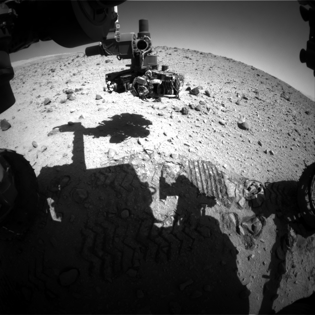 Nasa's Mars rover Curiosity acquired this image using its Front Hazard Avoidance Camera (Front Hazcam) on Sol 560, at drive 914, site number 28