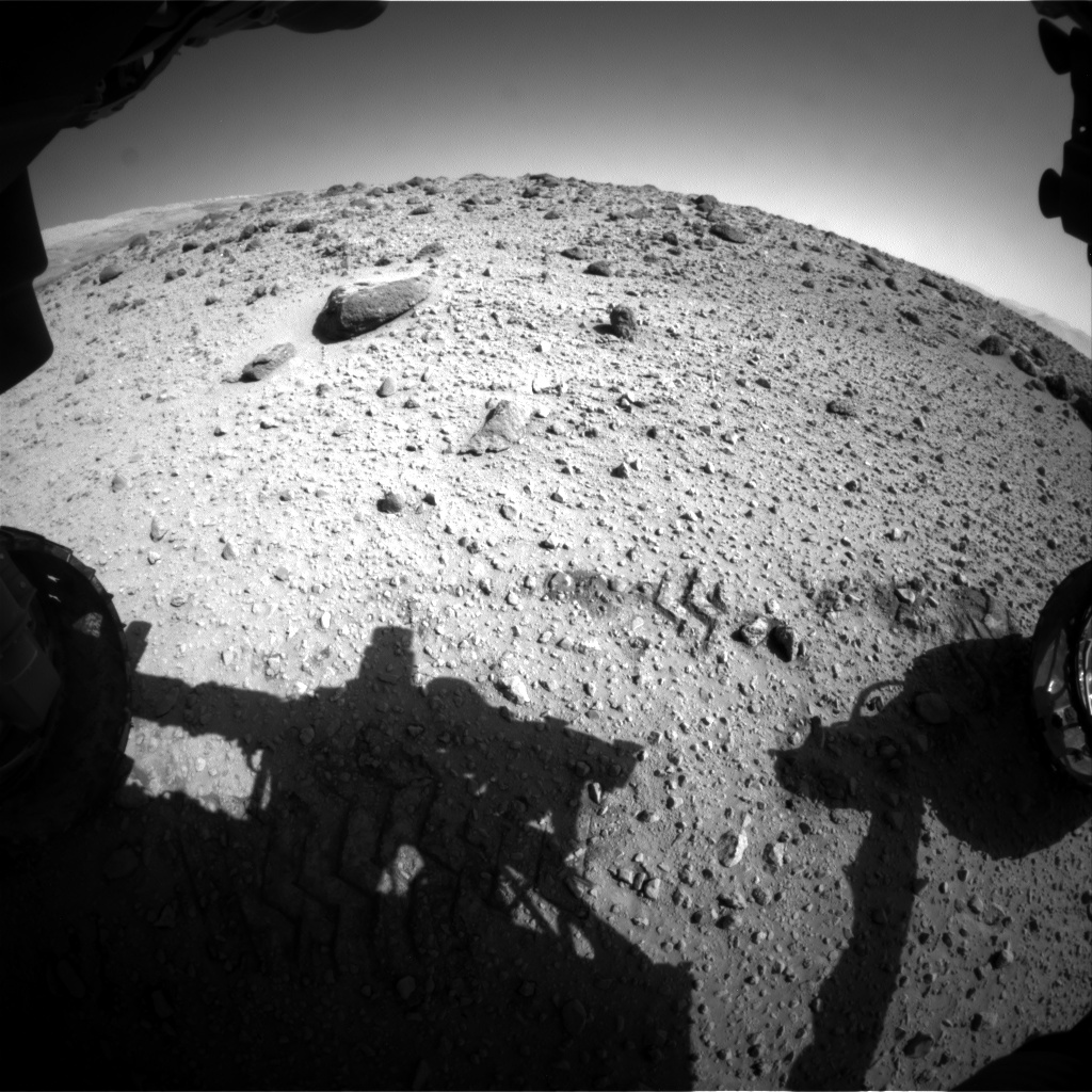 Nasa's Mars rover Curiosity acquired this image using its Front Hazard Avoidance Camera (Front Hazcam) on Sol 560, at drive 1122, site number 28
