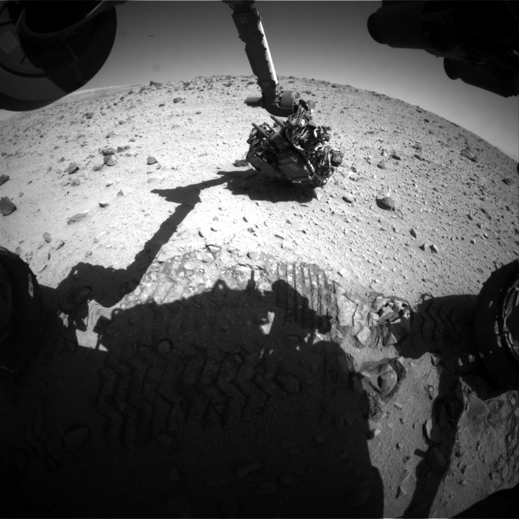Nasa's Mars rover Curiosity acquired this image using its Front Hazard Avoidance Camera (Front Hazcam) on Sol 560, at drive 914, site number 28