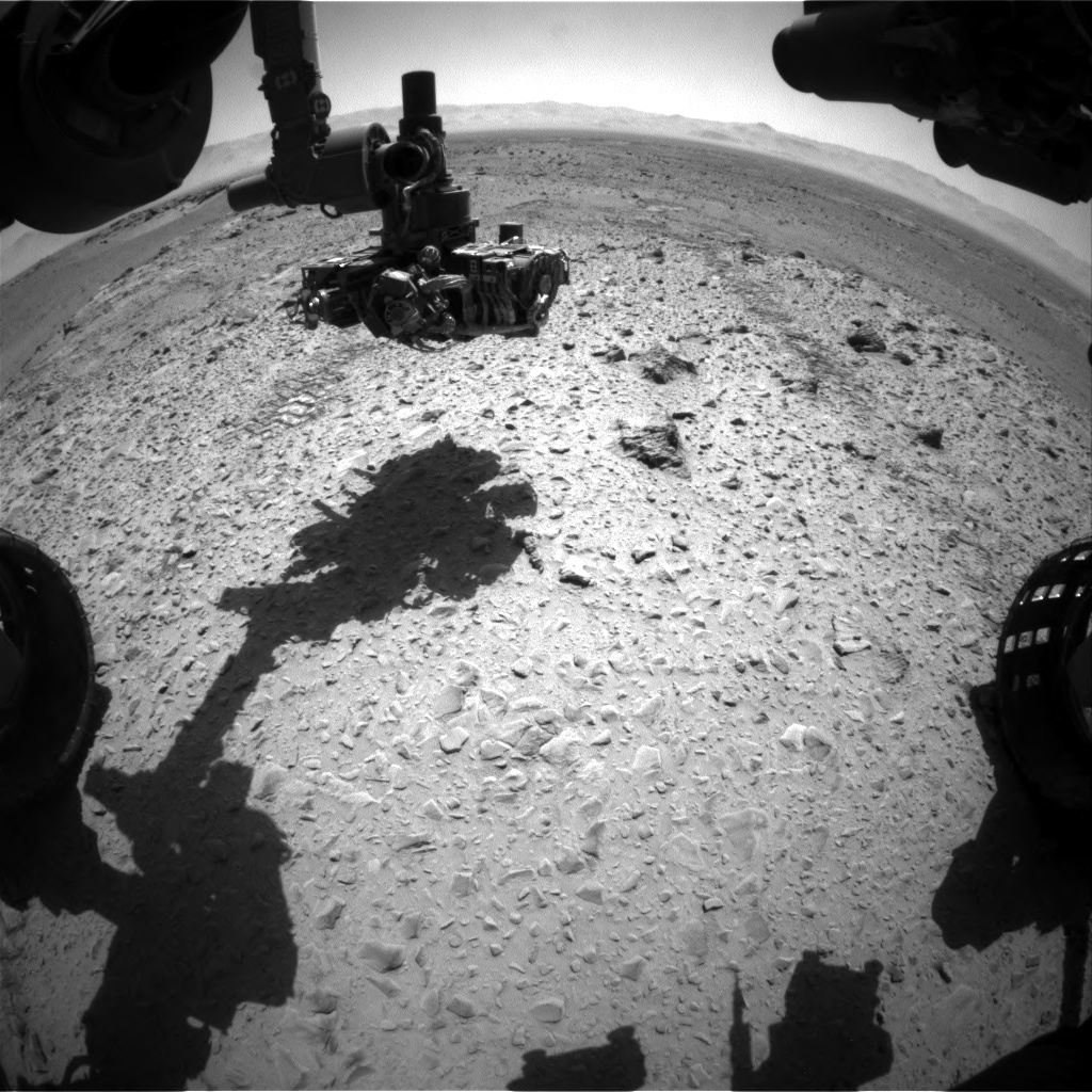 Nasa's Mars rover Curiosity acquired this image using its Front Hazard Avoidance Camera (Front Hazcam) on Sol 564, at drive 0, site number 29