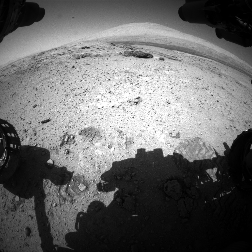 Nasa's Mars rover Curiosity acquired this image using its Front Hazard Avoidance Camera (Front Hazcam) on Sol 566, at drive 536, site number 29