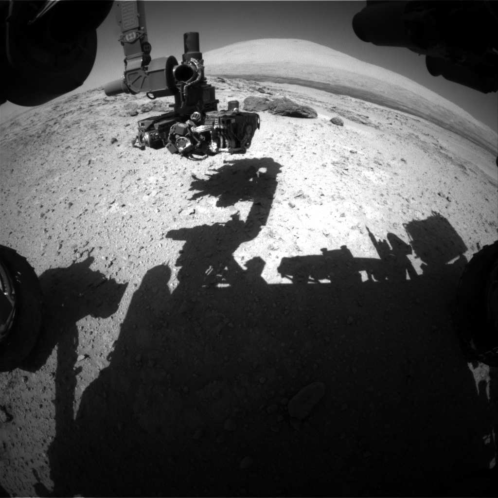 Nasa's Mars rover Curiosity acquired this image using its Front Hazard Avoidance Camera (Front Hazcam) on Sol 566, at drive 560, site number 29