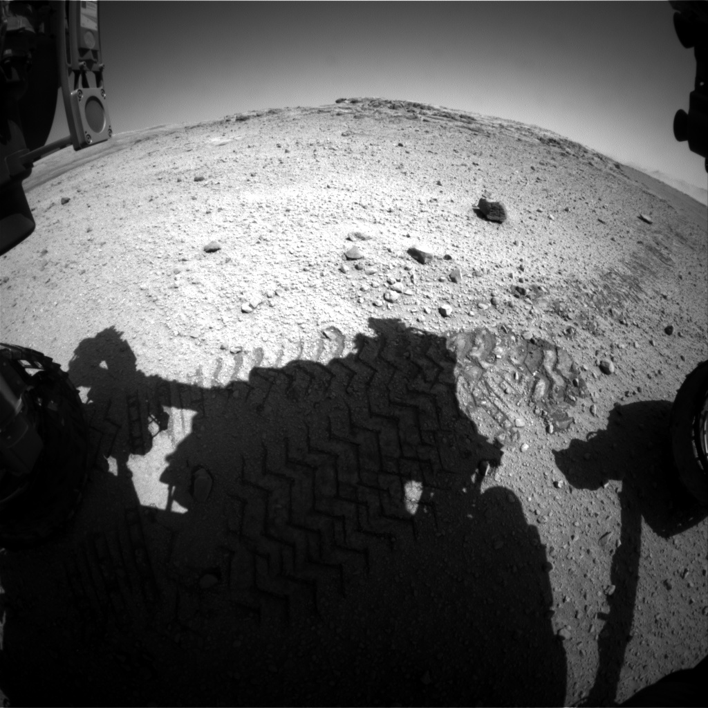 Nasa's Mars rover Curiosity acquired this image using its Front Hazard Avoidance Camera (Front Hazcam) on Sol 572, at drive 0, site number 30
