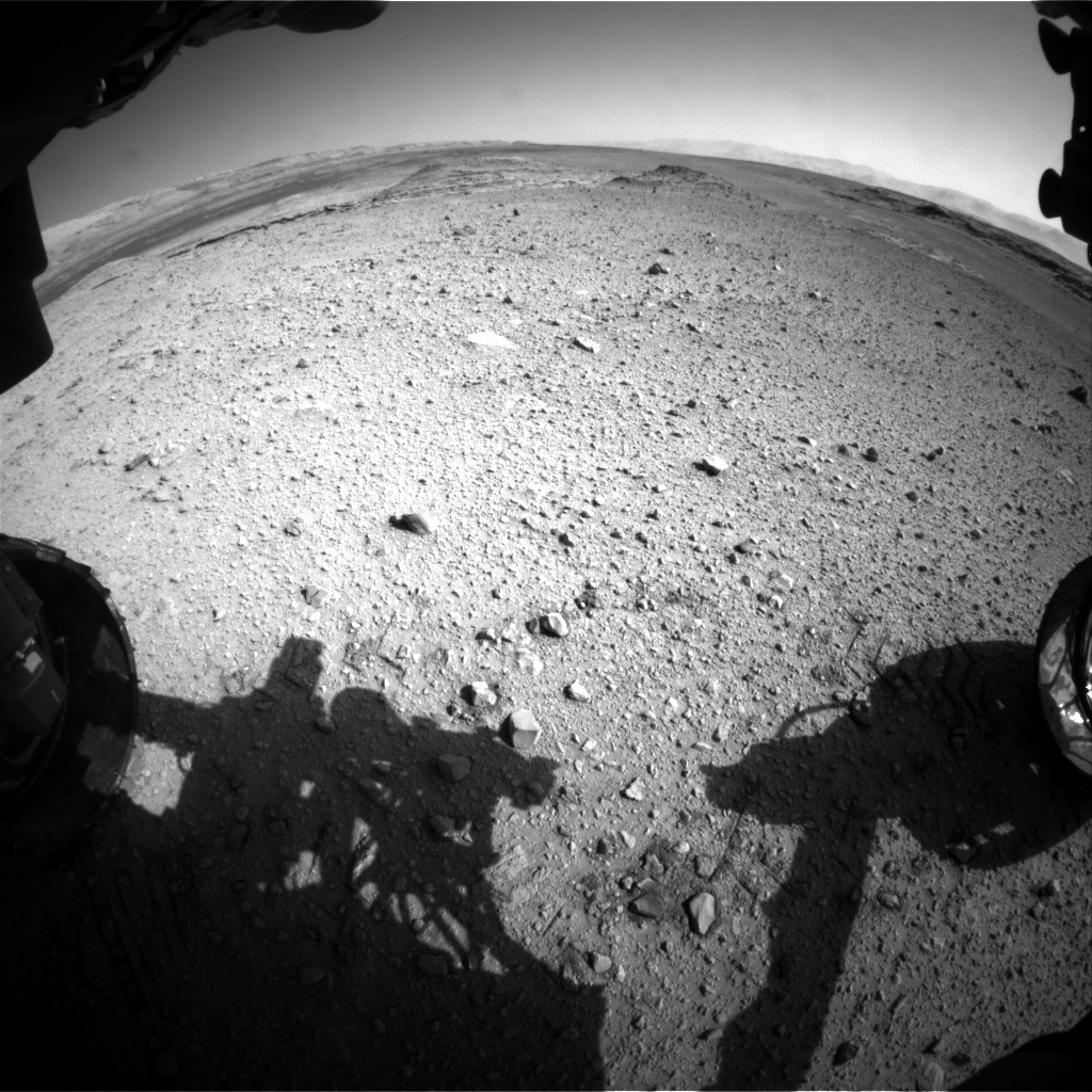 Nasa's Mars rover Curiosity acquired this image using its Front Hazard Avoidance Camera (Front Hazcam) on Sol 572, at drive 484, site number 30