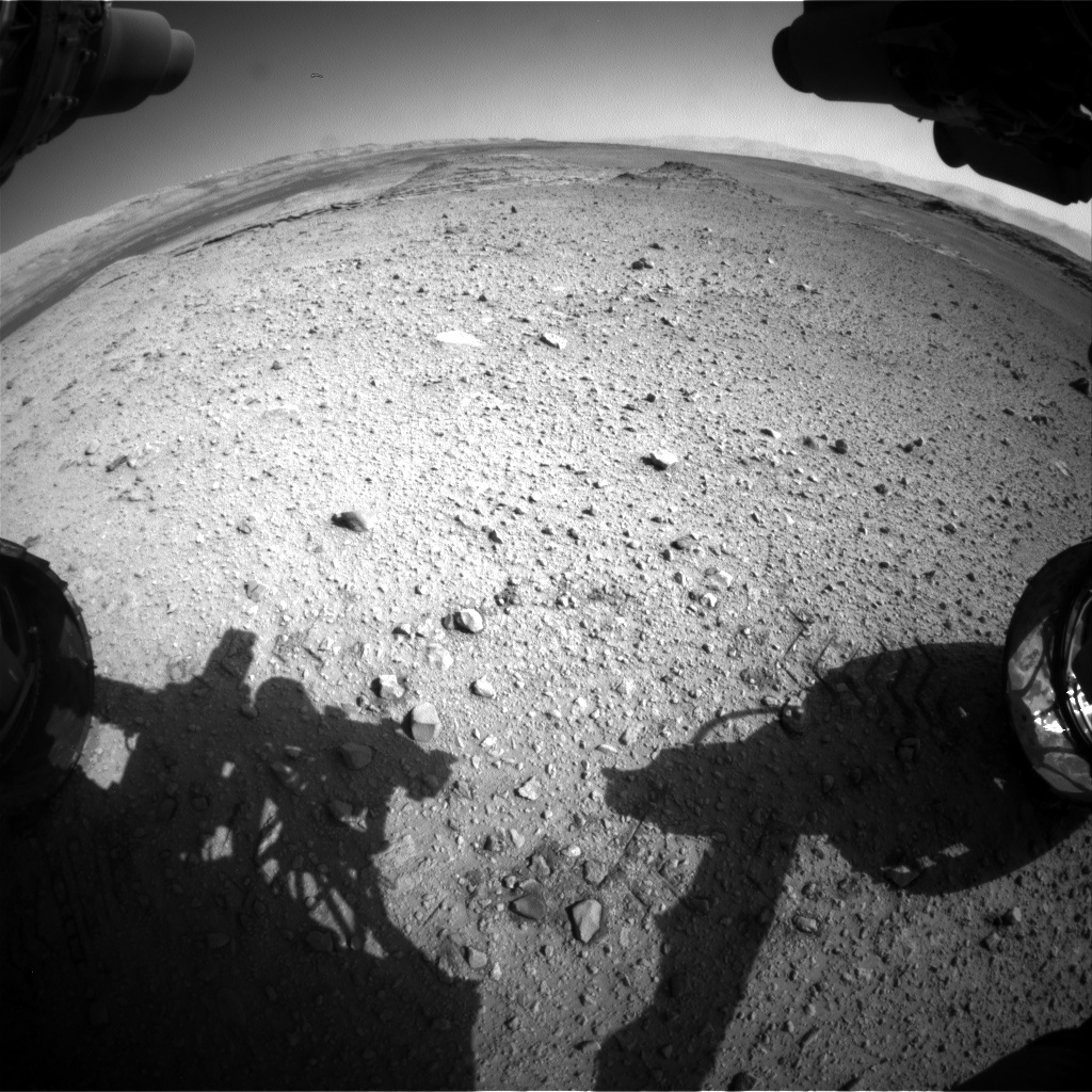 Nasa's Mars rover Curiosity acquired this image using its Front Hazard Avoidance Camera (Front Hazcam) on Sol 572, at drive 484, site number 30