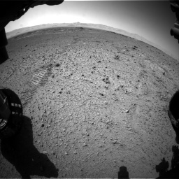 Nasa's Mars rover Curiosity acquired this image using its Front Hazard Avoidance Camera (Front Hazcam) on Sol 574, at drive 538, site number 30