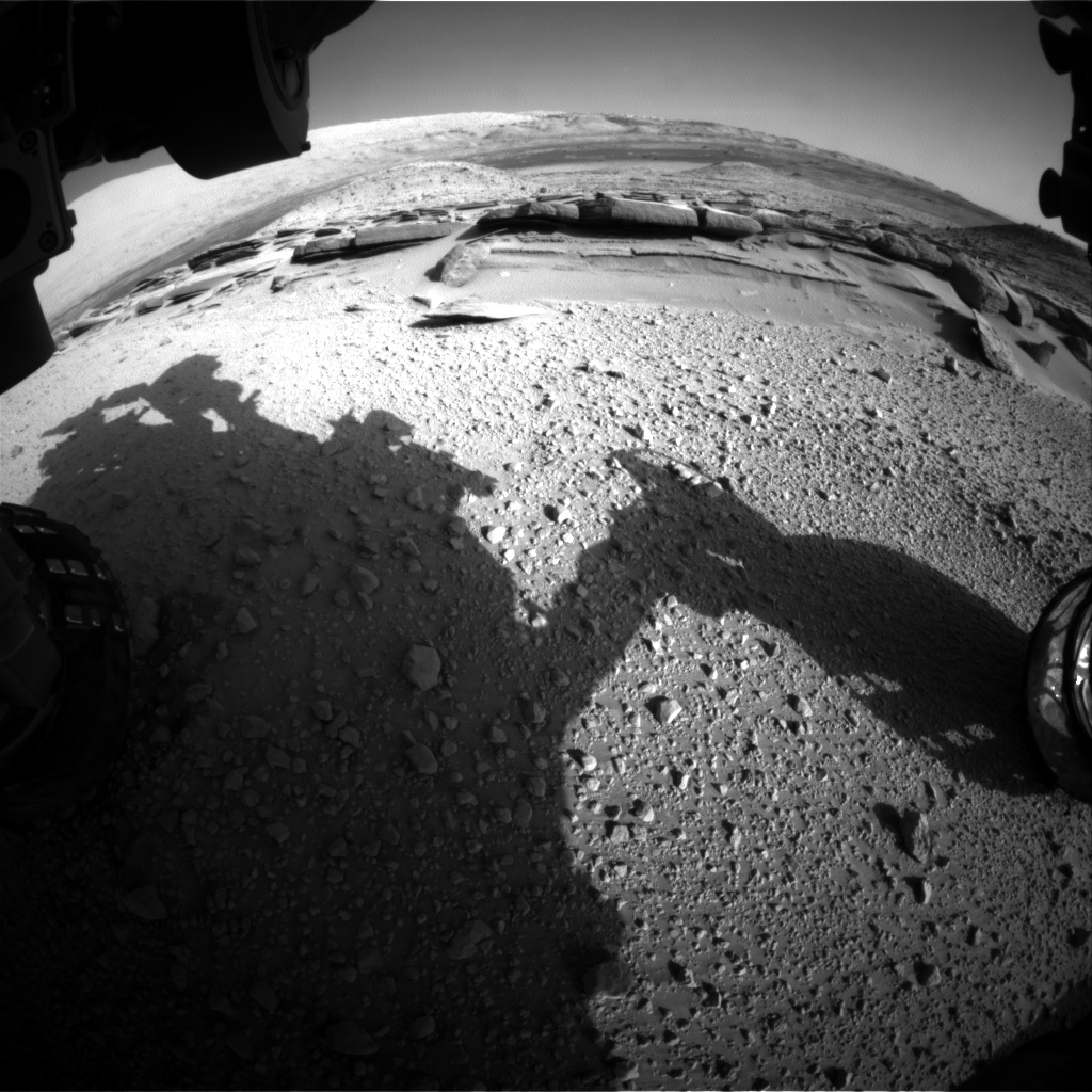 Nasa's Mars rover Curiosity acquired this image using its Front Hazard Avoidance Camera (Front Hazcam) on Sol 576, at drive 740, site number 30