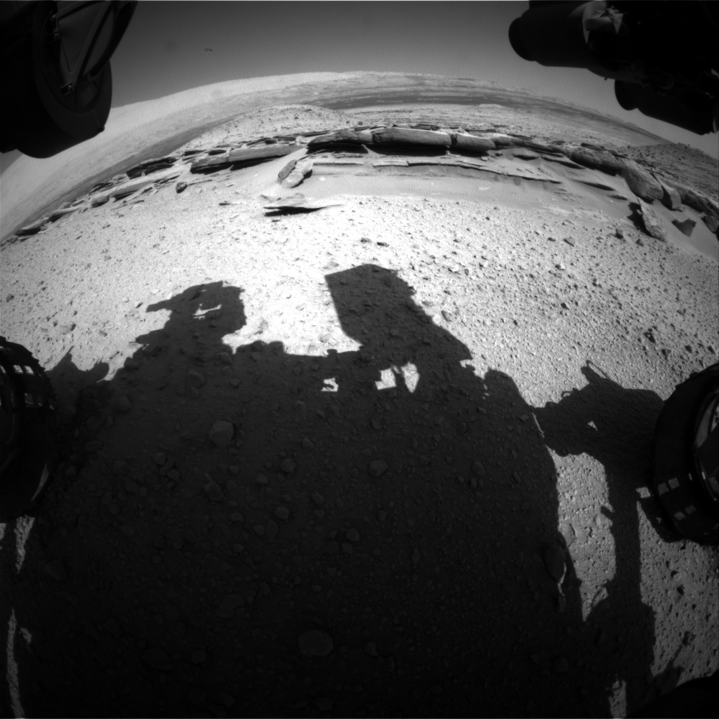 Nasa's Mars rover Curiosity acquired this image using its Front Hazard Avoidance Camera (Front Hazcam) on Sol 578, at drive 740, site number 30