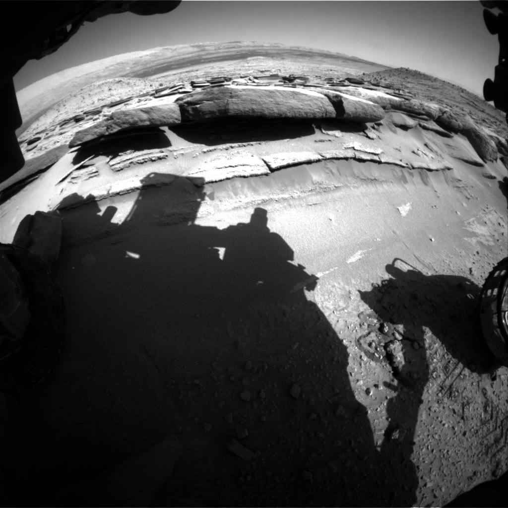 Nasa's Mars rover Curiosity acquired this image using its Front Hazard Avoidance Camera (Front Hazcam) on Sol 581, at drive 786, site number 30