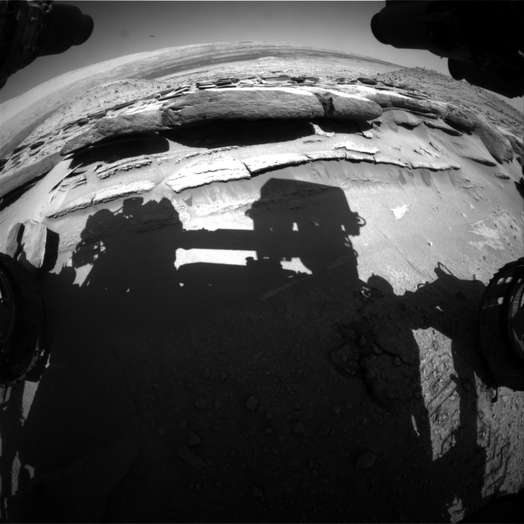 Nasa's Mars rover Curiosity acquired this image using its Front Hazard Avoidance Camera (Front Hazcam) on Sol 582, at drive 786, site number 30