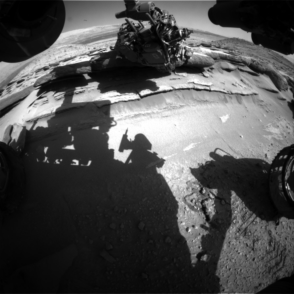 Nasa's Mars rover Curiosity acquired this image using its Front Hazard Avoidance Camera (Front Hazcam) on Sol 583, at drive 786, site number 30