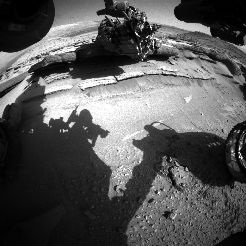 Nasa's Mars rover Curiosity acquired this image using its Front Hazard Avoidance Camera (Front Hazcam) on Sol 583, at drive 786, site number 30