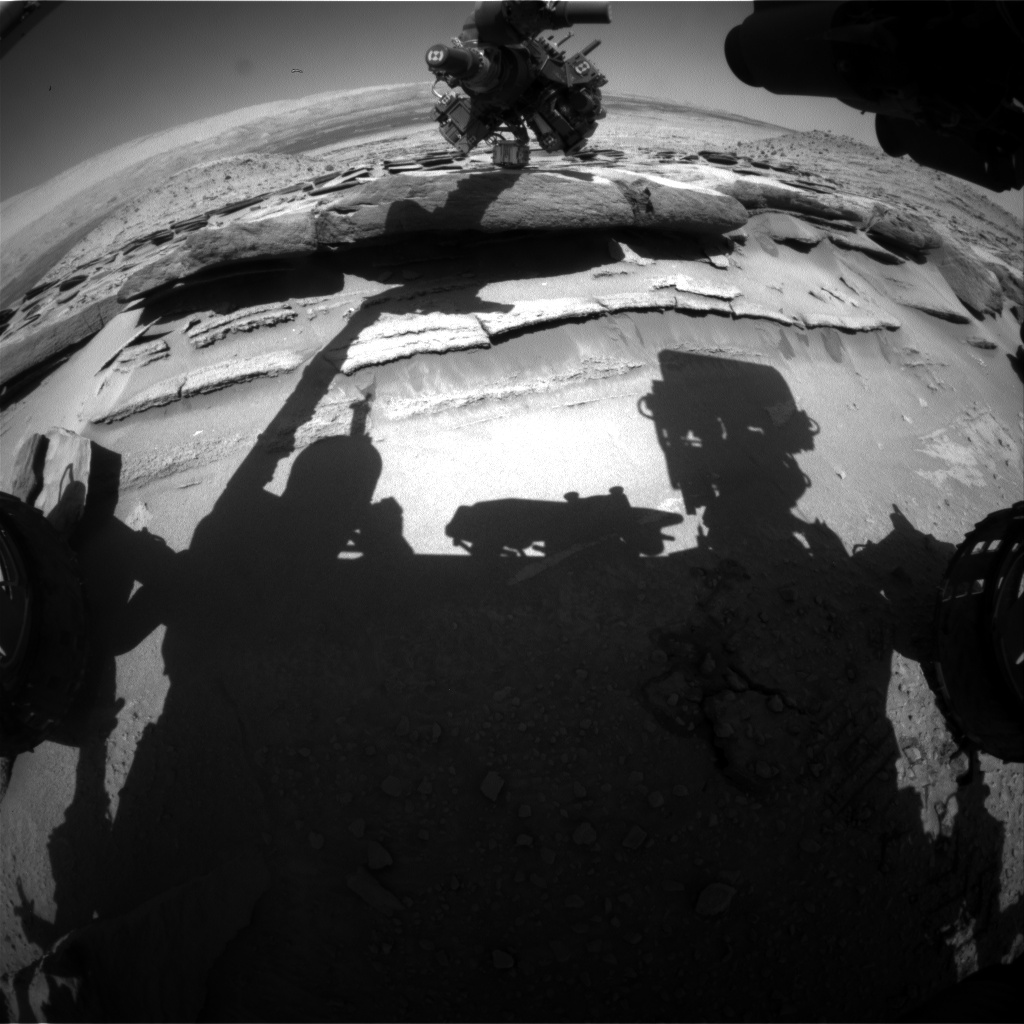 Nasa's Mars rover Curiosity acquired this image using its Front Hazard Avoidance Camera (Front Hazcam) on Sol 586, at drive 786, site number 30