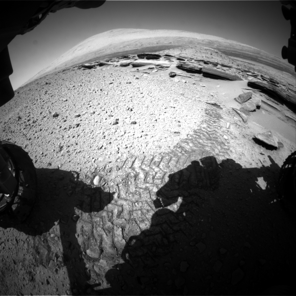 Nasa's Mars rover Curiosity acquired this image using its Front Hazard Avoidance Camera (Front Hazcam) on Sol 587, at drive 820, site number 30