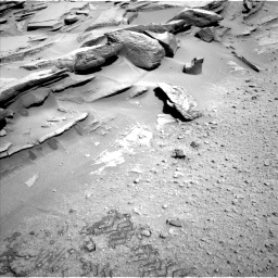 Nasa's Mars rover Curiosity acquired this image using its Left Navigation Camera on Sol 587, at drive 838, site number 30