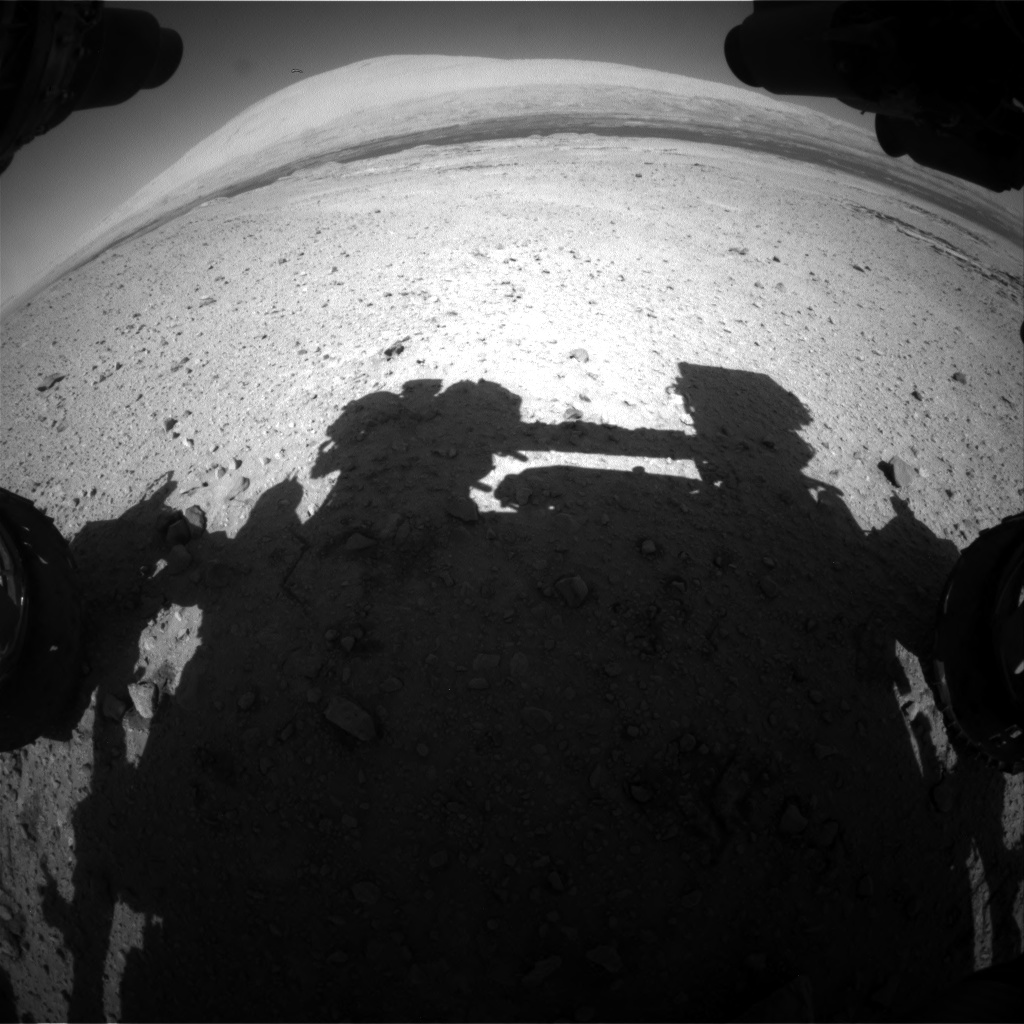 Nasa's Mars rover Curiosity acquired this image using its Front Hazard Avoidance Camera (Front Hazcam) on Sol 588, at drive 1254, site number 30