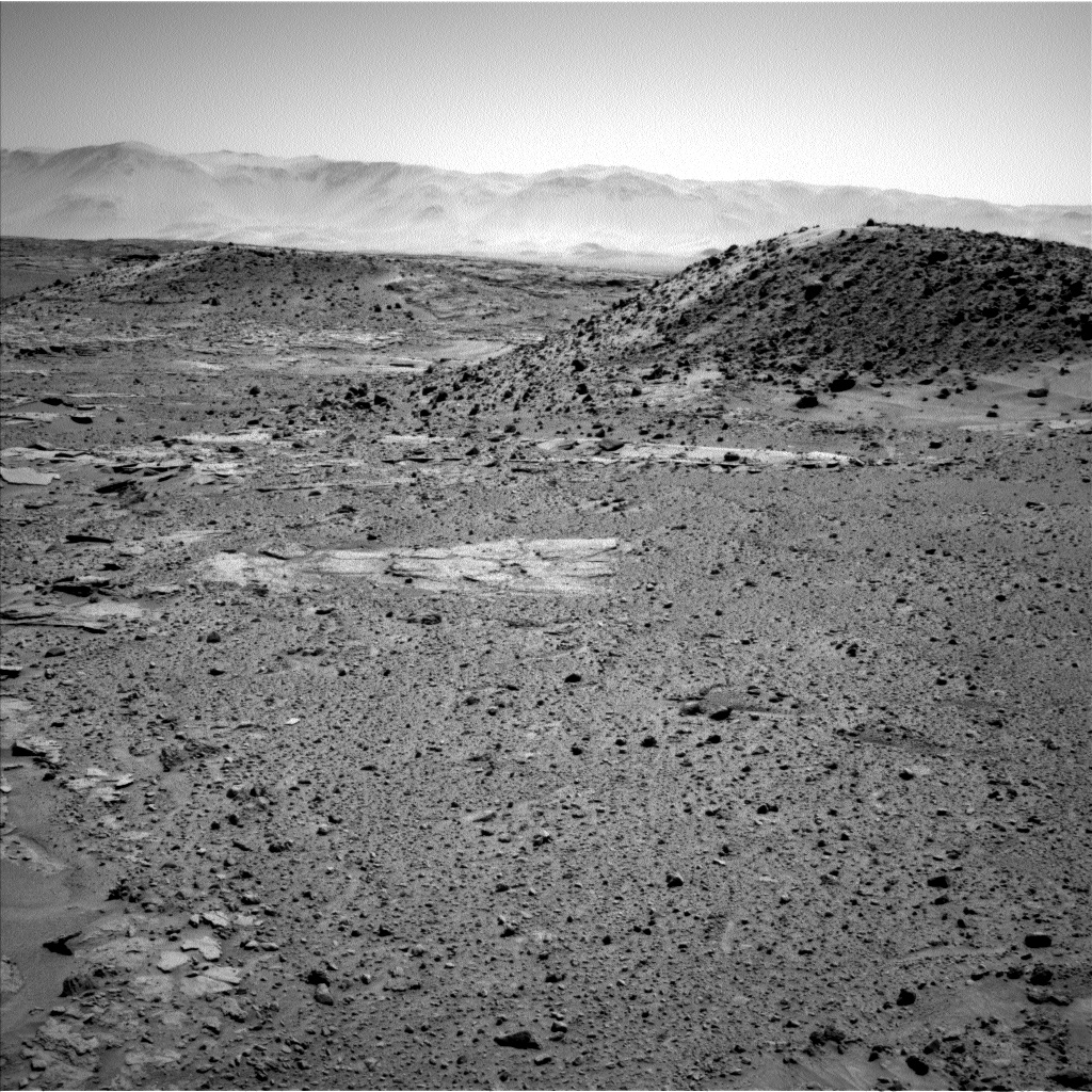 Nasa's Mars rover Curiosity acquired this image using its Left Navigation Camera on Sol 593, at drive 72, site number 31