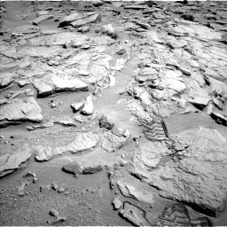 Nasa's Mars rover Curiosity acquired this image using its Left Navigation Camera on Sol 593, at drive 78, site number 31