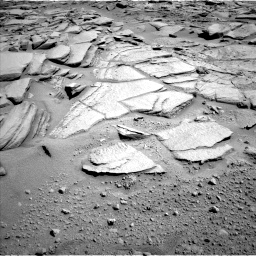 Nasa's Mars rover Curiosity acquired this image using its Left Navigation Camera on Sol 593, at drive 102, site number 31
