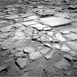 Nasa's Mars rover Curiosity acquired this image using its Left Navigation Camera on Sol 593, at drive 156, site number 31