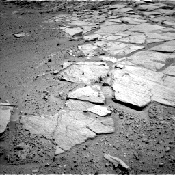 Nasa's Mars rover Curiosity acquired this image using its Left Navigation Camera on Sol 593, at drive 204, site number 31