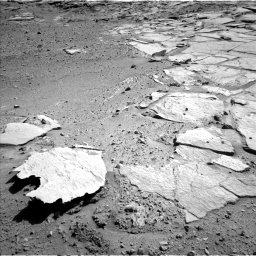 Nasa's Mars rover Curiosity acquired this image using its Left Navigation Camera on Sol 593, at drive 210, site number 31