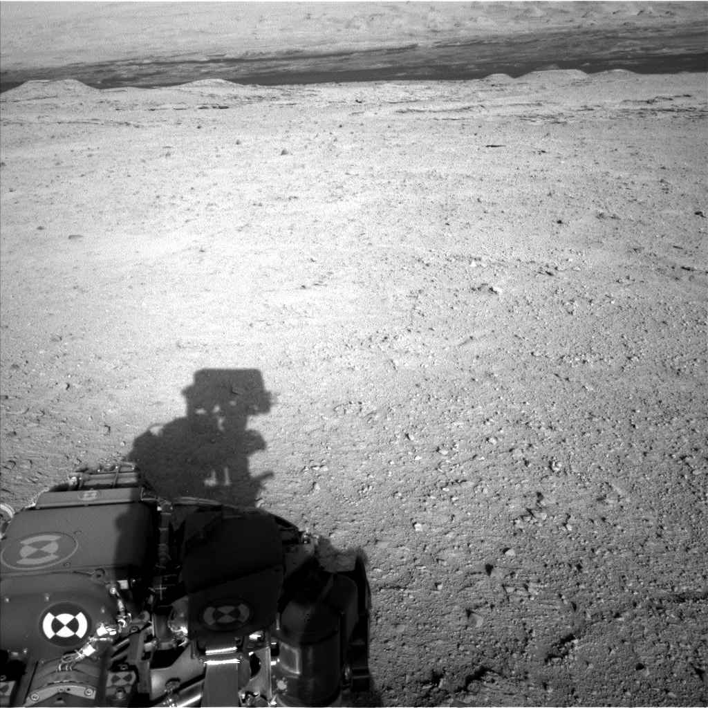 Nasa's Mars rover Curiosity acquired this image using its Left Navigation Camera on Sol 593, at drive 216, site number 31