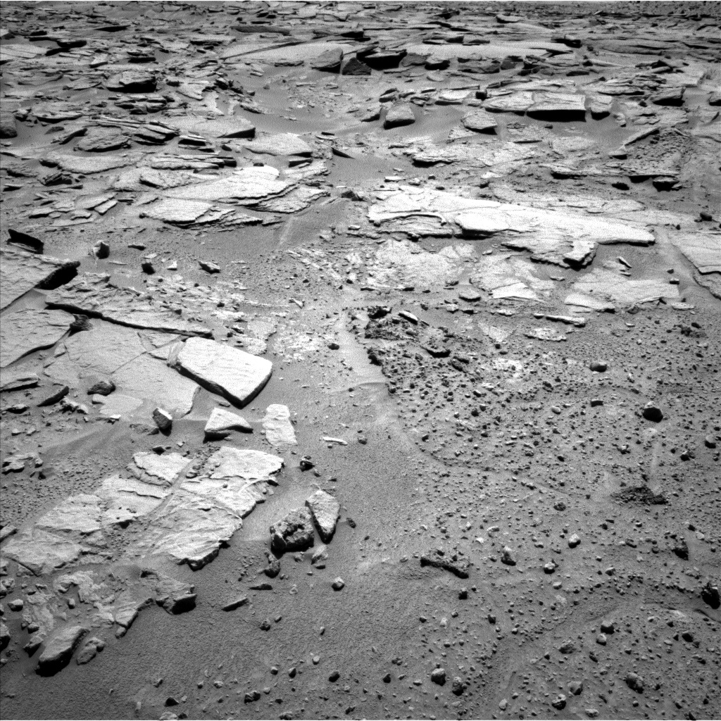 Nasa's Mars rover Curiosity acquired this image using its Left Navigation Camera on Sol 595, at drive 408, site number 31