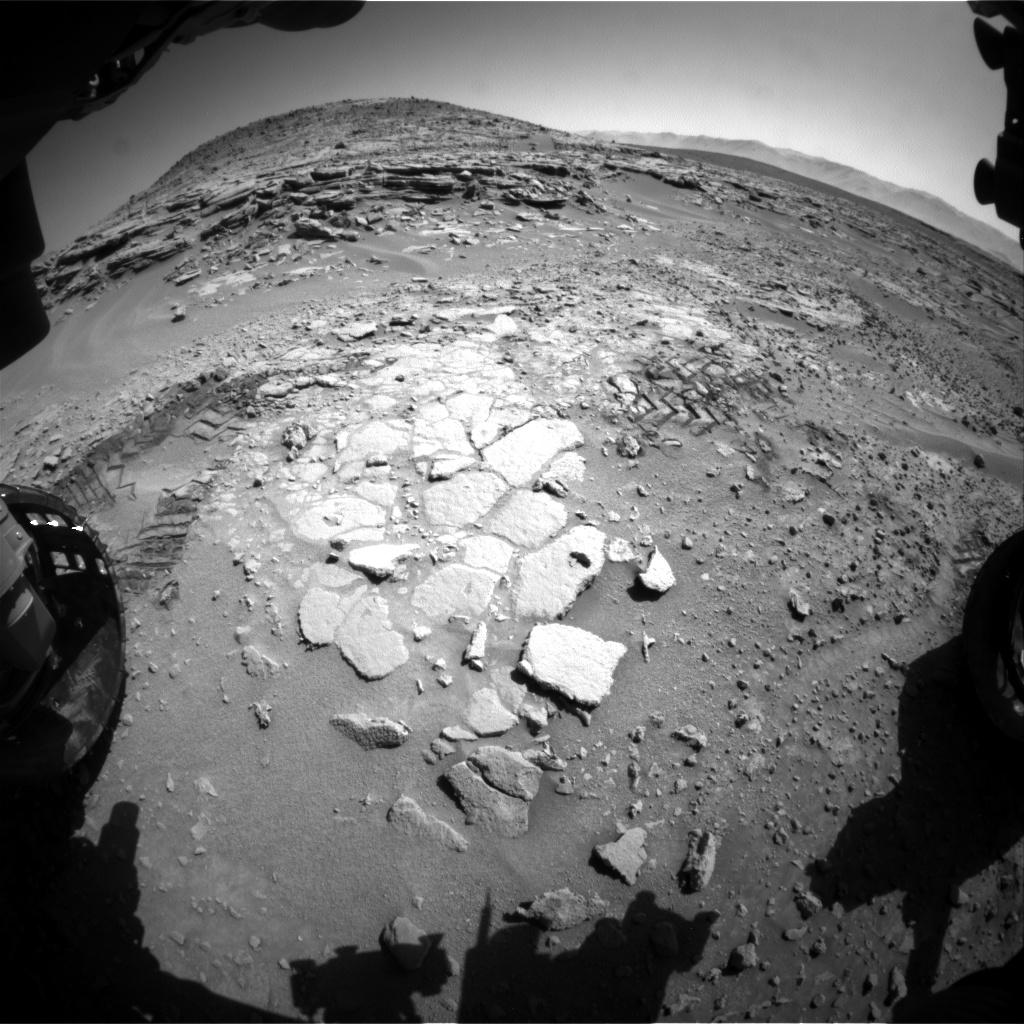 Nasa's Mars rover Curiosity acquired this image using its Front Hazard Avoidance Camera (Front Hazcam) on Sol 601, at drive 724, site number 31
