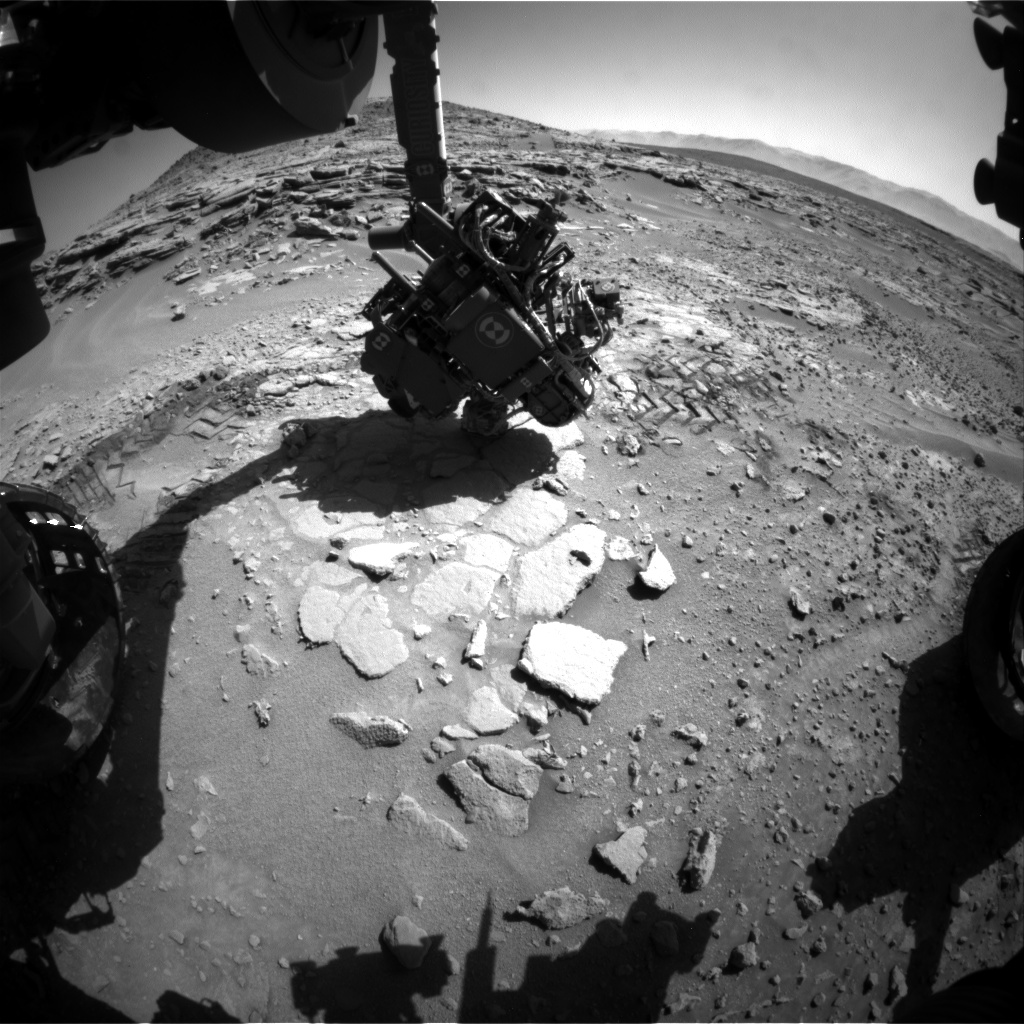 Nasa's Mars rover Curiosity acquired this image using its Front Hazard Avoidance Camera (Front Hazcam) on Sol 602, at drive 724, site number 31