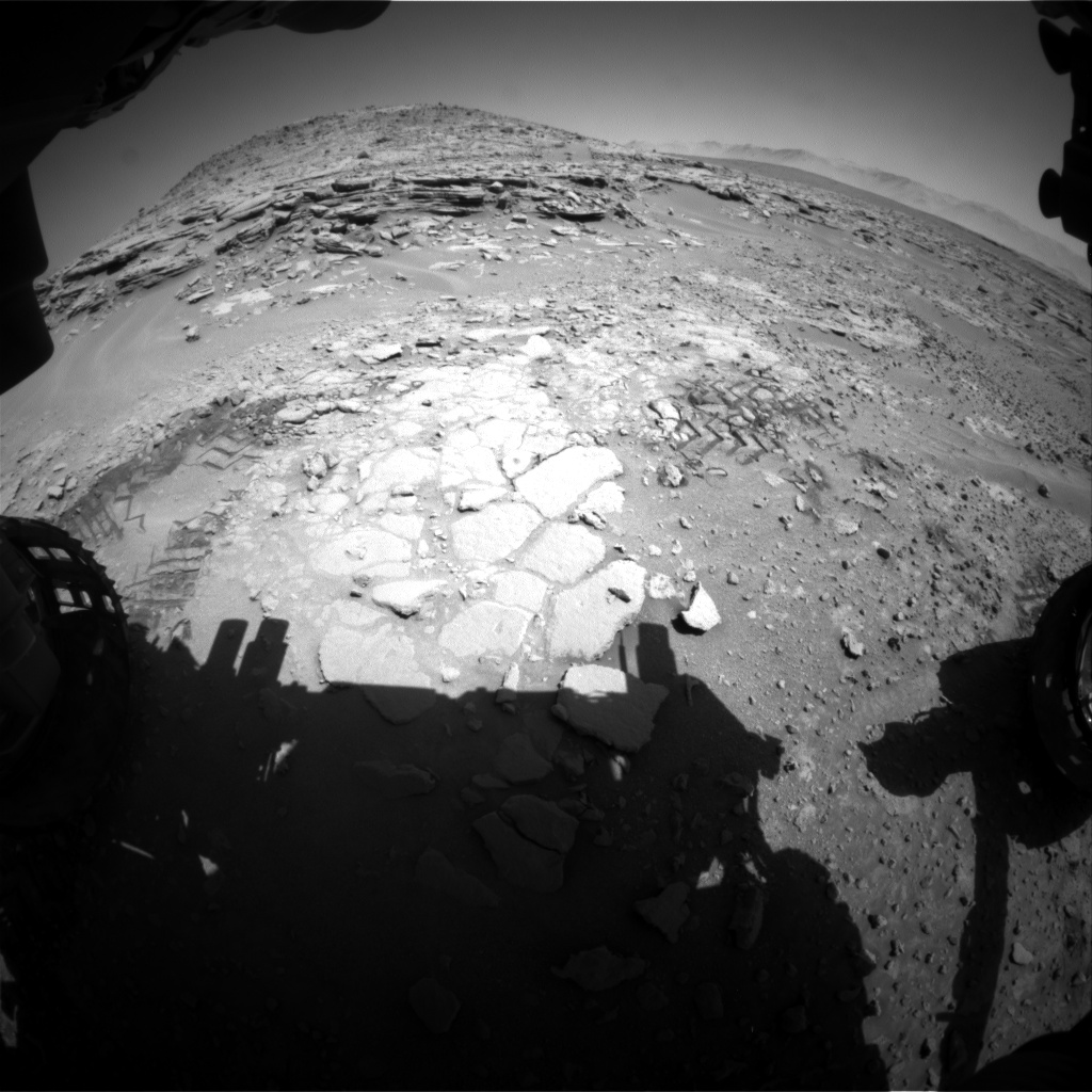 Nasa's Mars rover Curiosity acquired this image using its Front Hazard Avoidance Camera (Front Hazcam) on Sol 603, at drive 724, site number 31