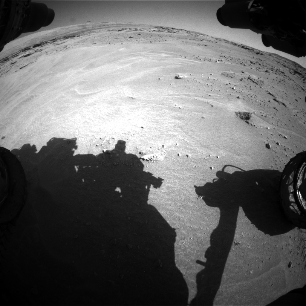 Nasa's Mars rover Curiosity acquired this image using its Front Hazard Avoidance Camera (Front Hazcam) on Sol 603, at drive 1094, site number 31