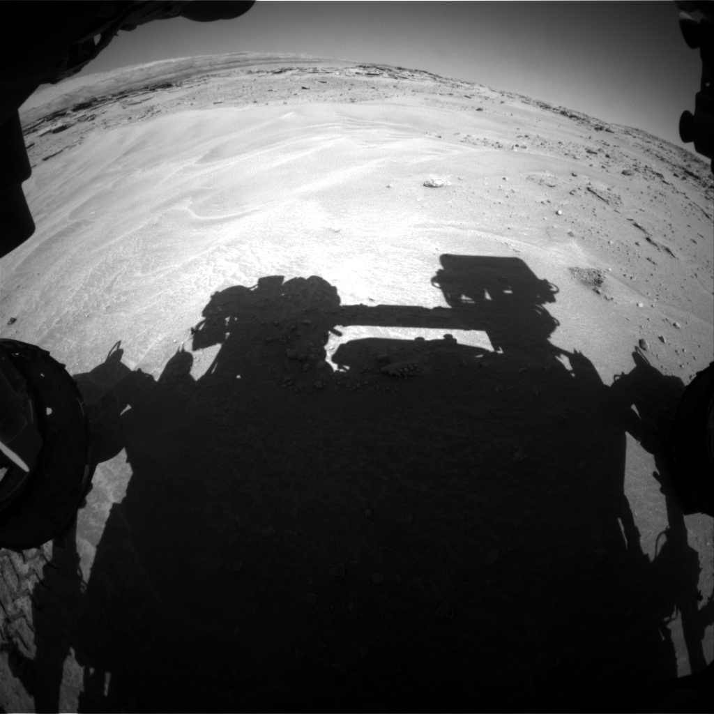 Nasa's Mars rover Curiosity acquired this image using its Front Hazard Avoidance Camera (Front Hazcam) on Sol 604, at drive 1094, site number 31