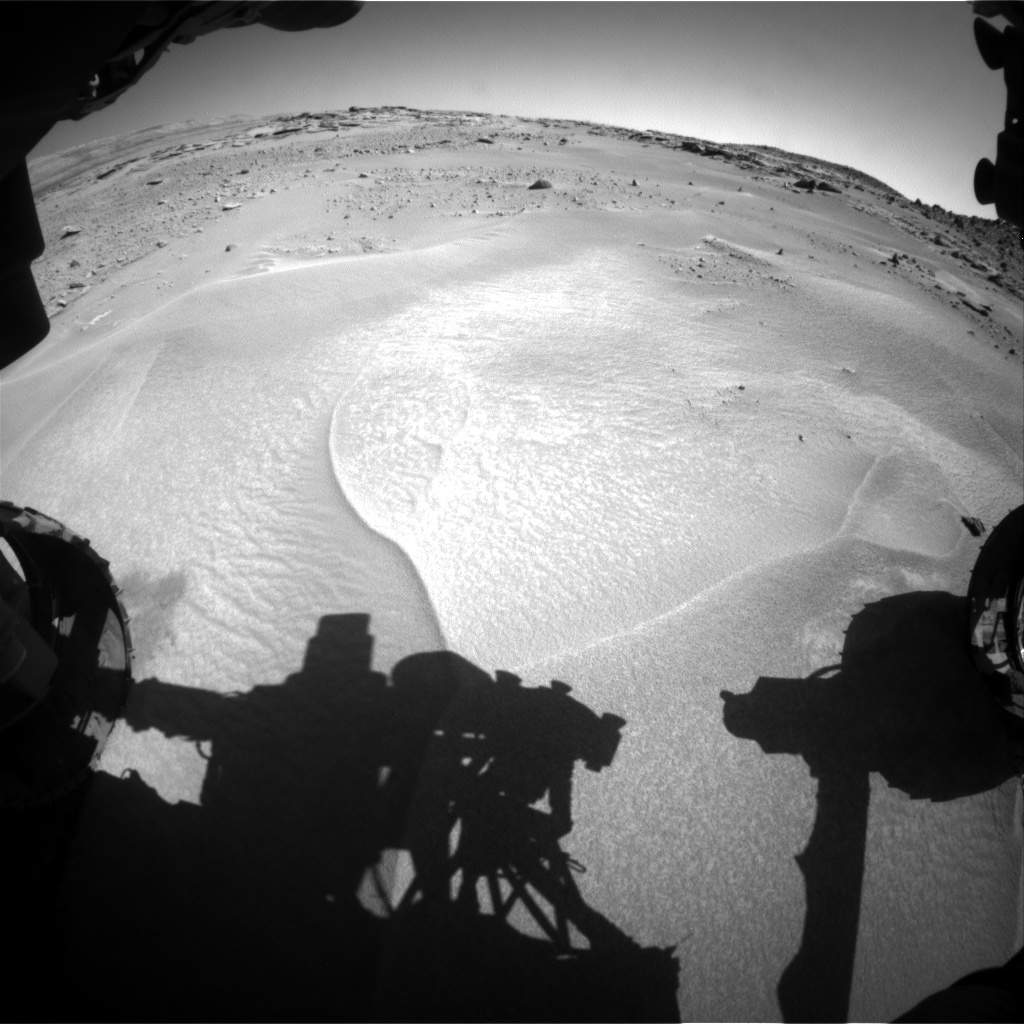 Nasa's Mars rover Curiosity acquired this image using its Front Hazard Avoidance Camera (Front Hazcam) on Sol 606, at drive 1166, site number 31