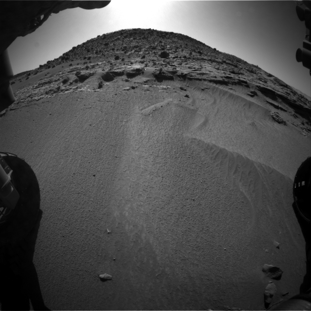 Nasa's Mars rover Curiosity acquired this image using its Front Hazard Avoidance Camera (Front Hazcam) on Sol 606, at drive 1256, site number 31