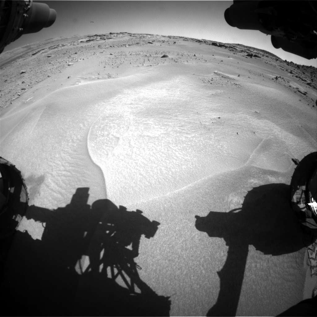 Nasa's Mars rover Curiosity acquired this image using its Front Hazard Avoidance Camera (Front Hazcam) on Sol 606, at drive 1166, site number 31