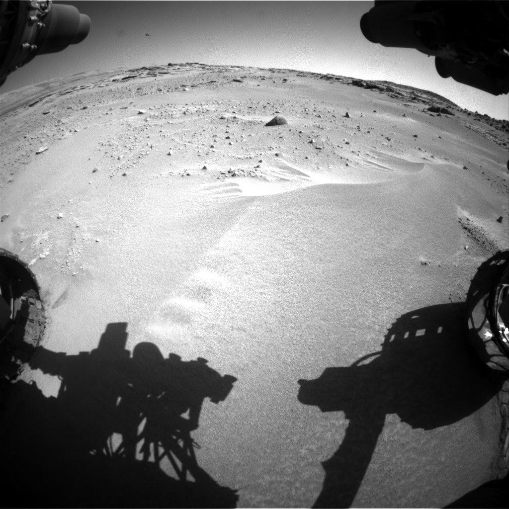 Nasa's Mars rover Curiosity acquired this image using its Front Hazard Avoidance Camera (Front Hazcam) on Sol 606, at drive 1184, site number 31
