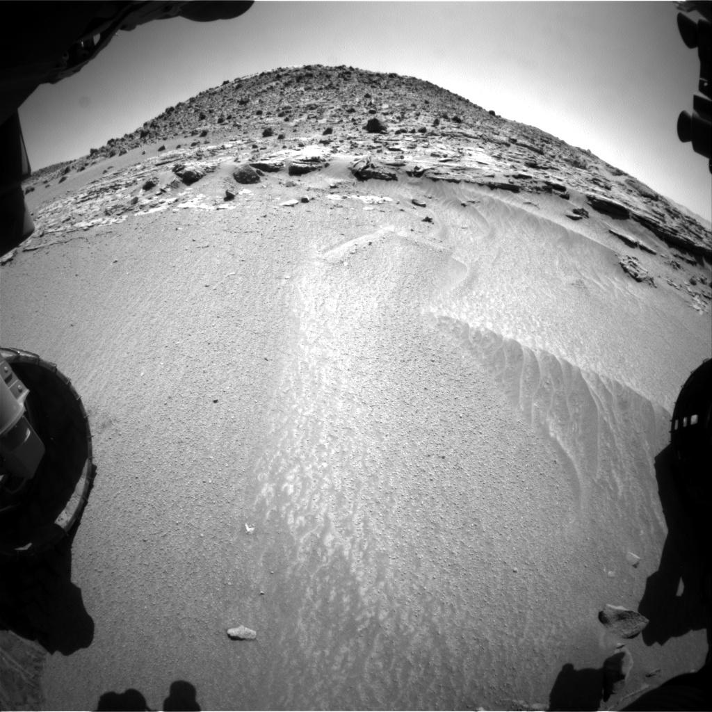 Nasa's Mars rover Curiosity acquired this image using its Front Hazard Avoidance Camera (Front Hazcam) on Sol 607, at drive 1256, site number 31