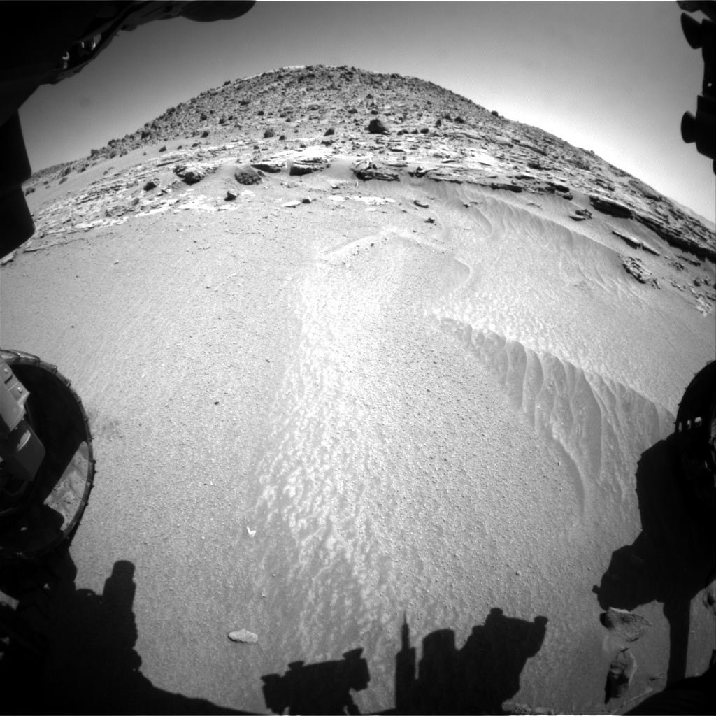 Nasa's Mars rover Curiosity acquired this image using its Front Hazard Avoidance Camera (Front Hazcam) on Sol 609, at drive 1256, site number 31